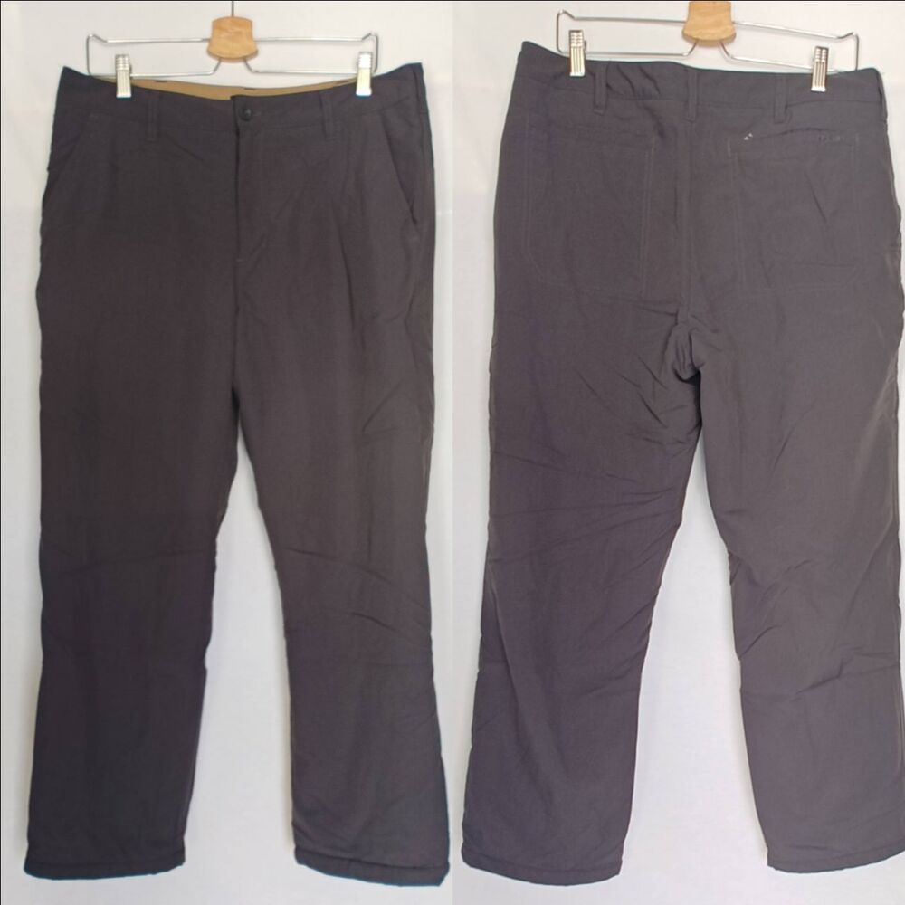 Rohan Winter Fusion‎ Trousers Pants Dark Gray 36 29 Straight Leg fleece Lined